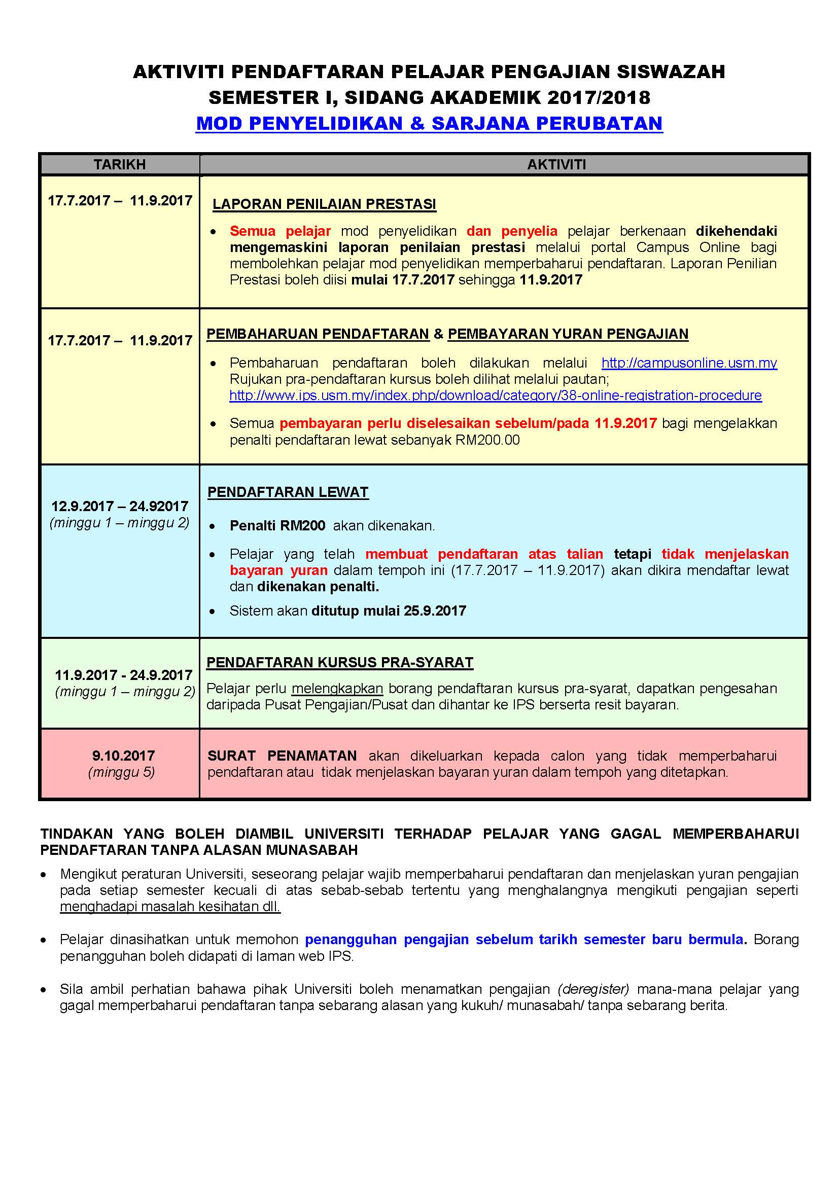 Aktiviti Pendaftaran RSCH Sem 171 Page 2