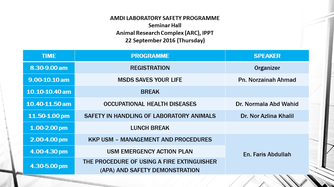 Saftey Programe 1