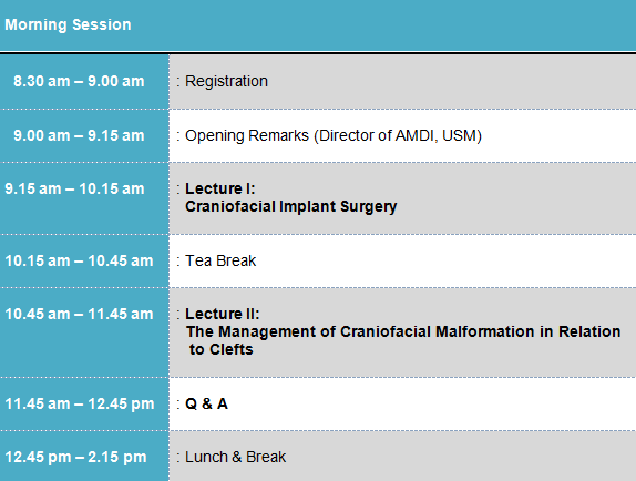 Tentative Morning Session